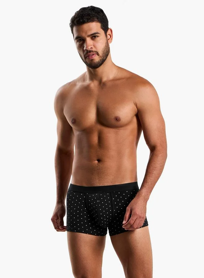 سبلاش فيڤ Men Printed Trunks - Pack of 3