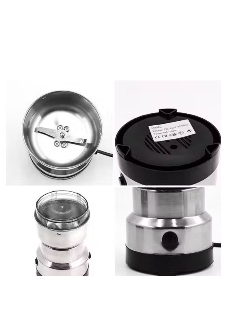 eBasket Electric stainless steel spice and coffee grinder with handle 300 watts 400g  large size multi-functional - Image 3