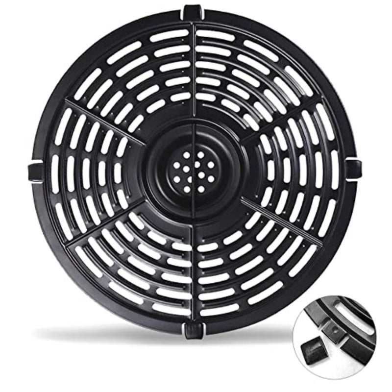 Air Fryer Grill Pan for Power XL 5QT, 8.7'' Round Non-Stick Air Fryer Replacement Tray Rack Parts Accessories Crisper Plate Grill Plate - Image 1