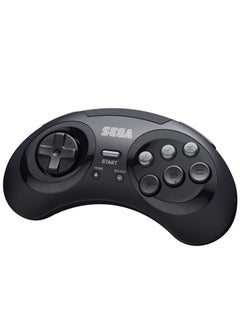 Retro Bit Retro-Bit Sega Genesis 2.4 Ghz Wireless Controller for Sega Genesis Original/Mini, Switch, PC, Mac - Includes Controller, 2 Receivers & Storage Case (Black)  - Image 2