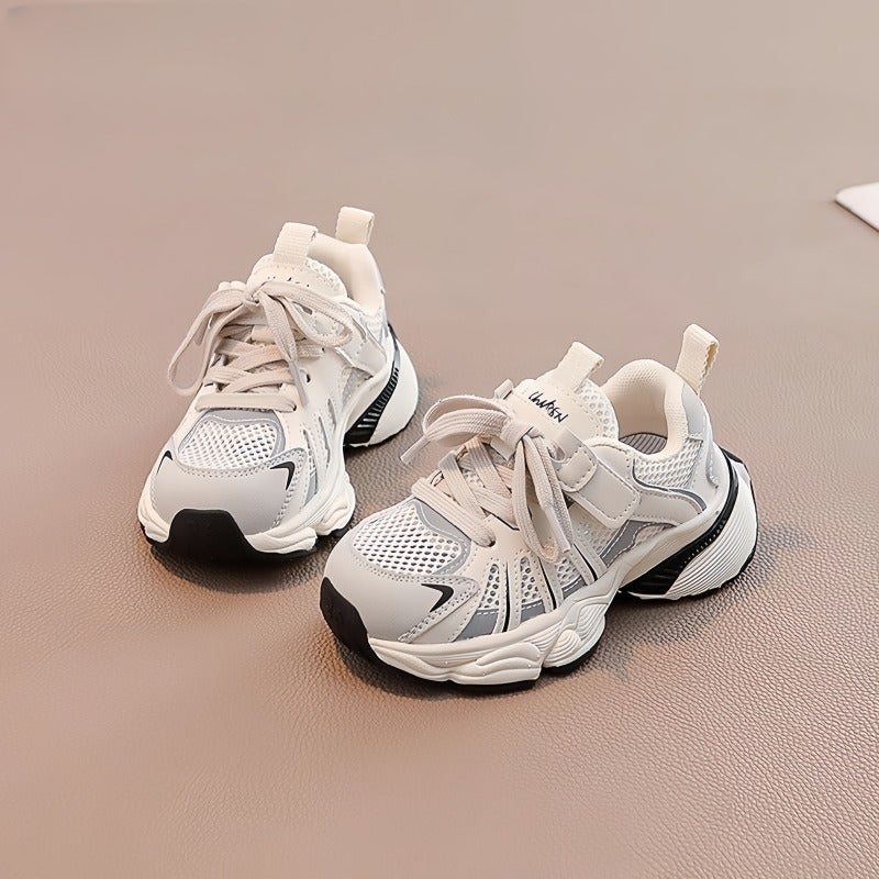 Girls'' Sports Shoes 2025 New Autumn Children''s Dad Shoes for Girls, Mesh Breathable Shoes, Autumn Style White Shoes for Girls - Image 2