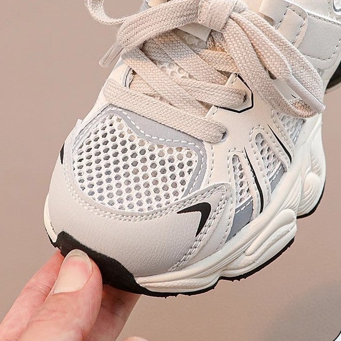 Girls'' Sports Shoes 2025 New Autumn Children''s Dad Shoes for Girls, Mesh Breathable Shoes, Autumn Style White Shoes for Girls - Image 4