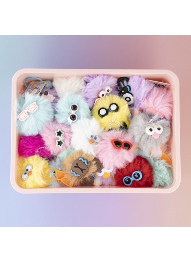 Generic Plush Toy Small Monster Key Chain Student Backpack Pendant Creative Big Eye Doll Key Chain Doll Gift-Color:The Starting Price Is 32 Pieces Per Box  - Image 3