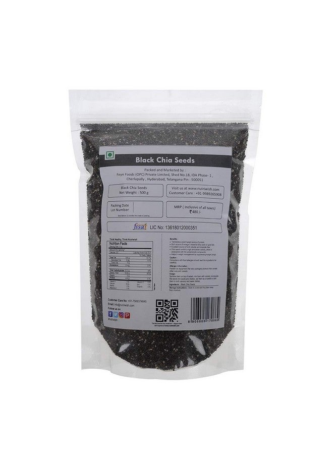 Nutriwish Premium Chia Seeds 500 Gm | - Omega-3 And Fiber Rich Superfood  - Image 2