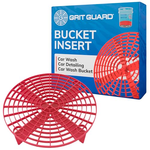 Grit Guard The Original Grit Guard Red Bucket Insert - 10" Diameter Car Wash Bucket for Car Washing, Detailing Compatible with 3.5, 4, 5 and 6 Gallon Buckets - Image 1