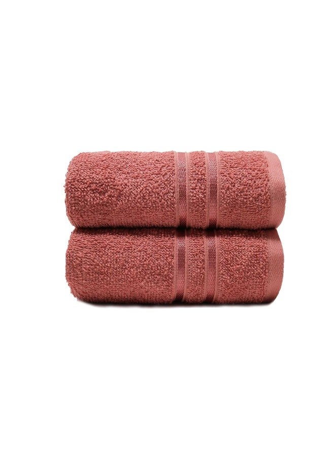 MYTRIDENT Comfort Living Hand Towels, 100% Cotton, Highly Absorbent, Super Soft, 2 Piece Set, 400 GSM, Gym, Spa -Apple Red - Image 1