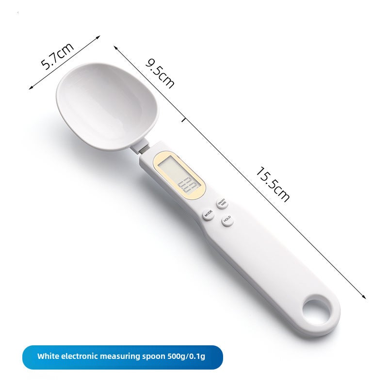 Precision Baking Measuring Spoon Scale 0.1g White electronic measuring spoon (500g/0.1g) 