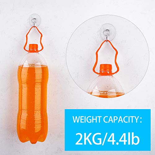 Awpeye 60 Pack Universal Clear PVC Suction Cups with Hooks for Shower, Window, Kitchen, Bathroom, Wall, Glass - Image 3