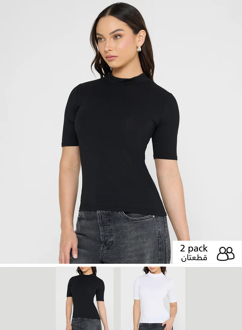 Ginger Basics 2PK High Neck T-shirt