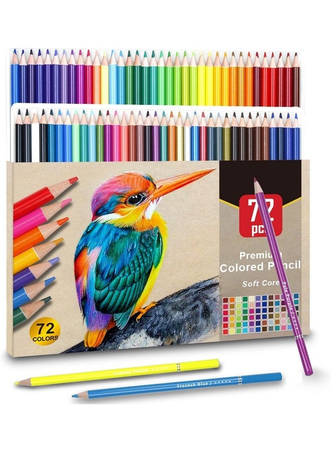 Wynhard Colour Pencil Set Pencil Colours 72Pcs Color Pencil Set for Artists Drawing Colour Pencils Coloured Pencils Pencil Color Set Colored Pencils Colouring Pencils for Shading Sketching Adults - Image 1