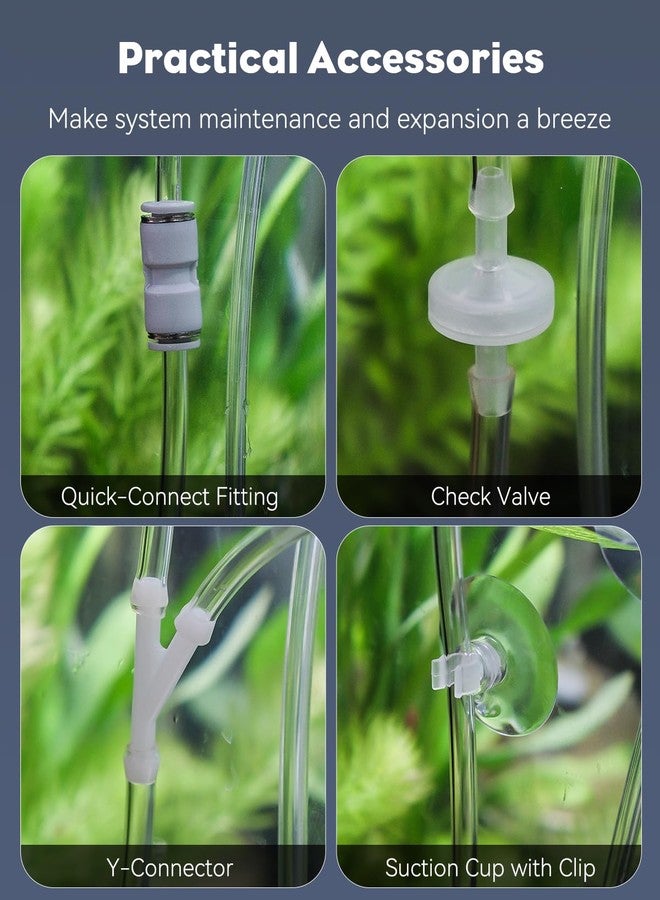 باوفلي أنبوب Pawfly بطول 16 قدمًا مقاوم لثاني أكسيد الكربون، أنبوب هواء قياسي 3/16 بوصة لنظام ثاني أكسيد الكربون في أحواض السمك، أنبوب شفاف لثاني أكسيد الكربون في أحواض السمك، أنبوب هواء مرن من البولي يوريثان مقاوم للانثناء مع أكواب شفط وموصلات. - Image 4