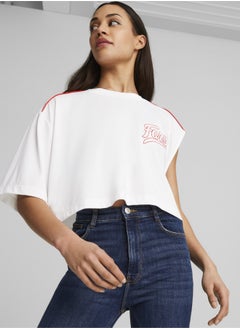 بوما تيشيرت PUMA x SCUDERIA FERRARI x JUNE AMBROSE ASMTRC للنساء  - Image 1