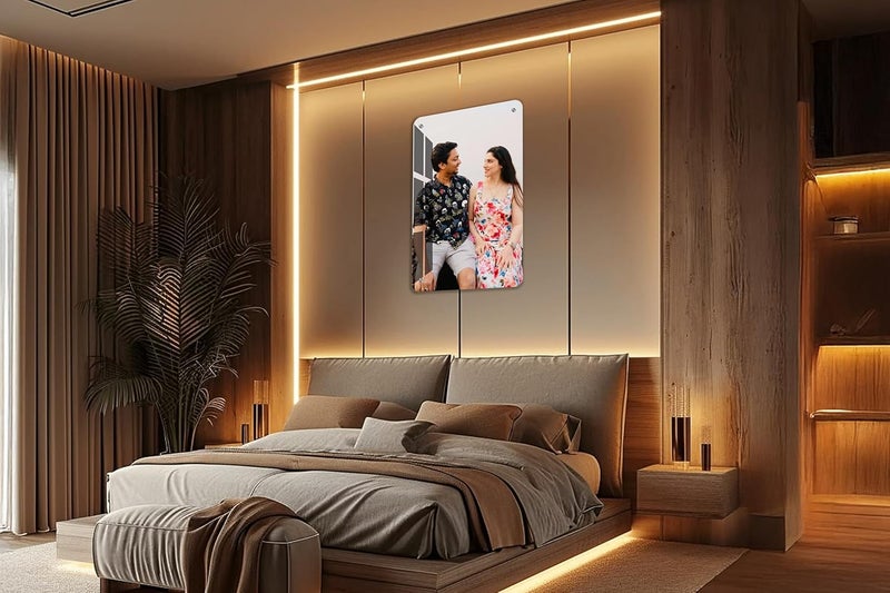 Print Uphaar Print Uphaar Personalized Waterproof UV Printing Acrylic 5mm Photo Frameless Picture Customised Gift For Wedding Birthday Anniversary Special Moment Vertical 18X24 Inches  - Image 2