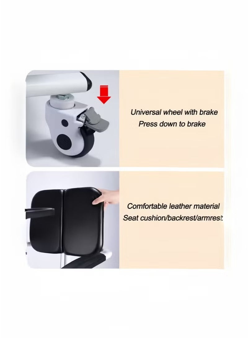 مصعد هيدروليكي للمريض - ارتفاع قابل للتعديل مع مقعد منقسم بزاوية 180 درجة، متحرك وقابل للرفع، مثالي للمرضى ذوي الإعاقة الحركية، متعدد الوظائف للاستخدام في الحمام - Image 4