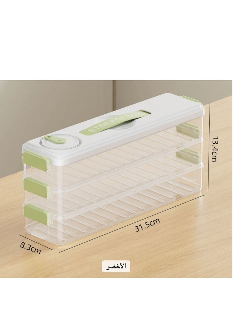 Generic Dumpling Storage Containers with Non-Stick Lids Bottom Slit Dumpling Box Dumpling Box Stackable Storage Box Clear Dumpling Box 