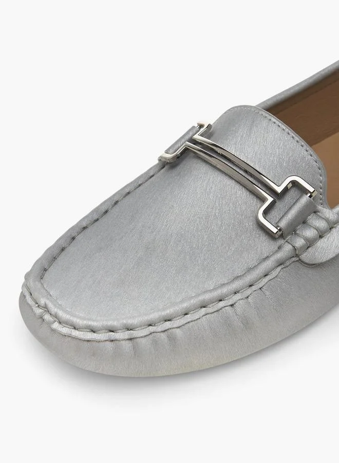 Renzo Ruganni SILVER Women Slip-On Loafers for Women | Best Price UAE