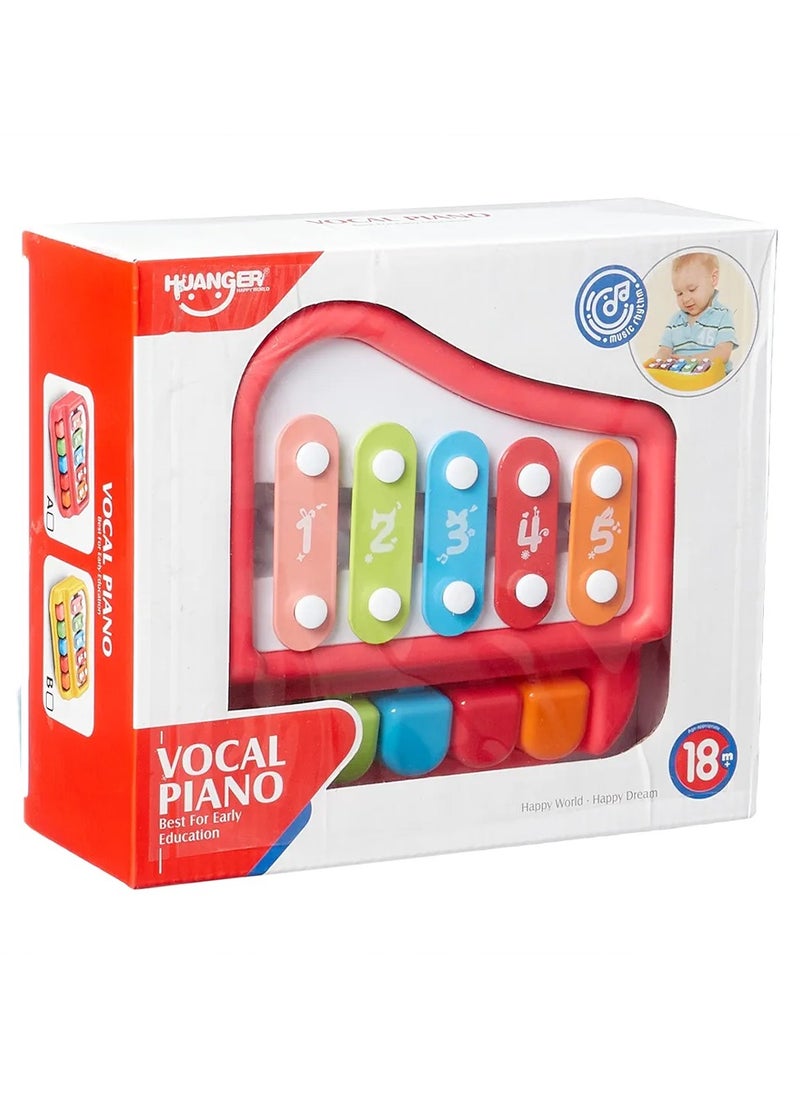 A fun and educational musical toy for babies and kids, in the shape of a piano, designed specifically for children aged 18 months and above, to enhance their skills and develop their mental abilities early, suitable for boys and girls.  - Image 1
