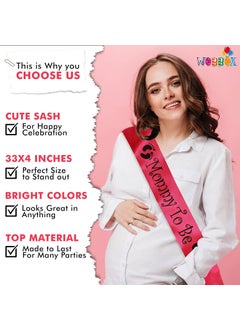 WOBBOX Wobbox Marathi Baby Shower Decoration Items| Baby Shower Ceremony Photo Booth Props for Photoshoot, Milestone Crad& Mom to Be Sash, Godh Bharai Ceremony Decoration Kit-(FP719)  - Image 3