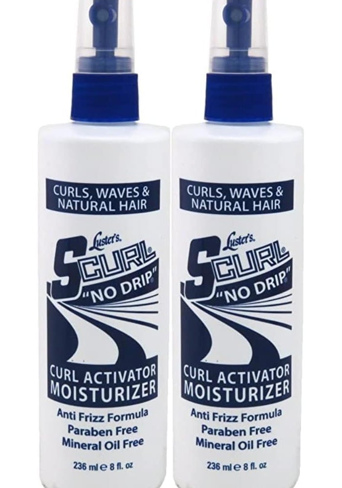 Luster's S-Curl Activator/Moisturizer No Drip 8 Ounce (235ml) - 2 Pack for Curls, Waves & Natural Hair - Image 2