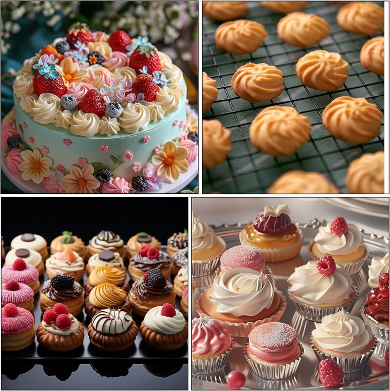 COKUMA 5PCS Large Piping Tips Set, Stainless Steel Cake Decorating Tips, Frosting Icing Tips for Cupcakes, Cake, Cookie and Decorating (Dishwasher Safe) - Image 5