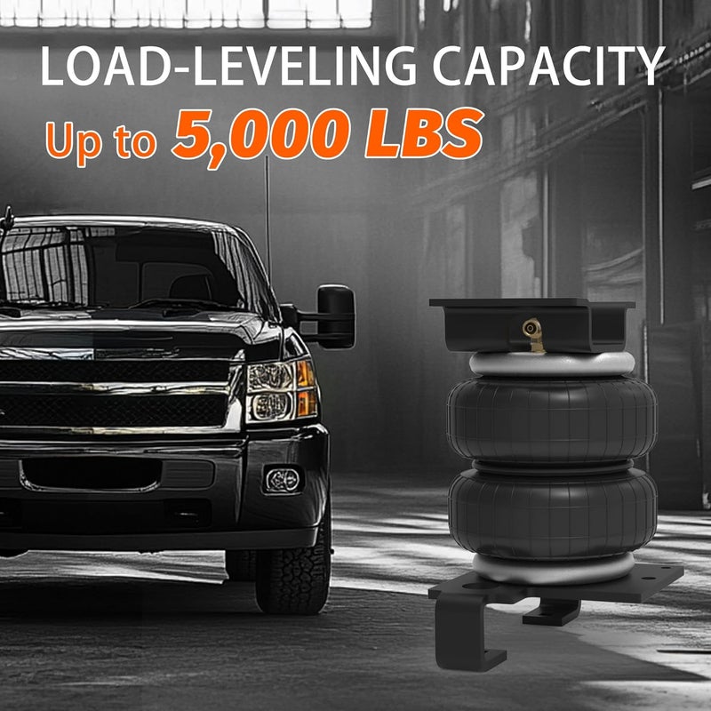 DEEAGLE Air Bags Suspension Kit for 2001-2010 Chevrolet Silverado 3500/2500HD & GMC Sierra 3500/2500HD - 5000Lbs Load Leveling Capacity - Image 5
