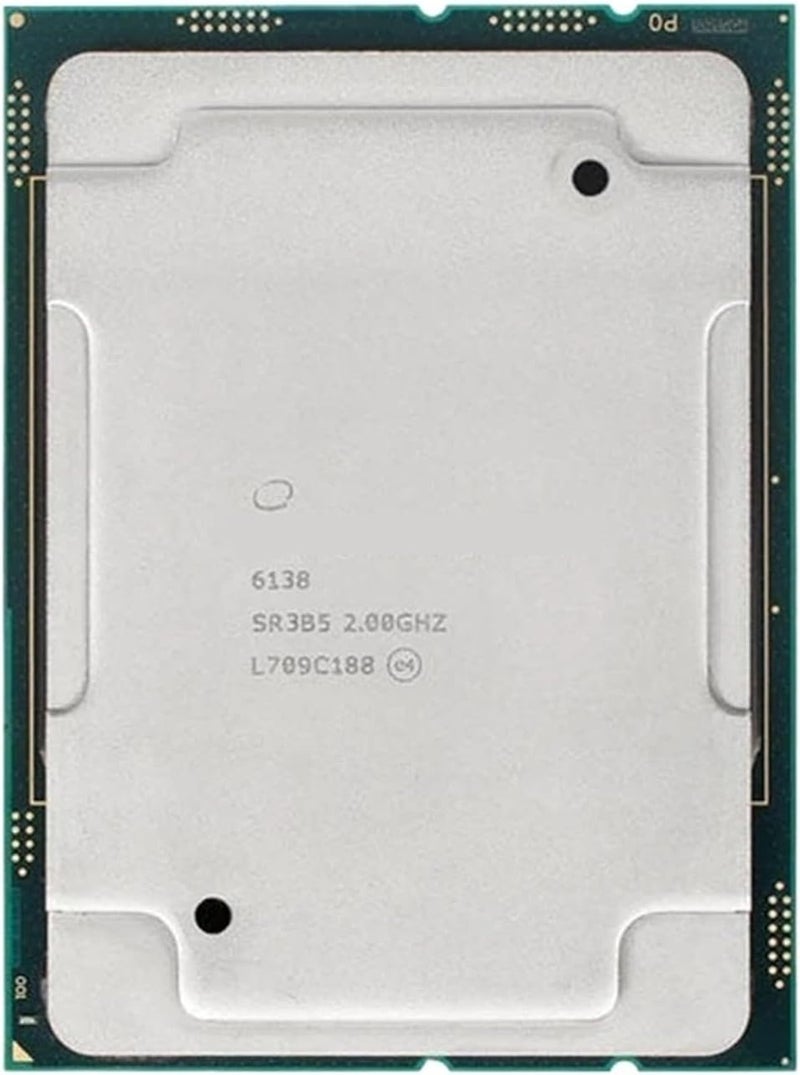 Gold 6138 2.0GHz 27.5MB Smart Cache 20-Cores 40-Thread 125W LGA3647 CPU Processor