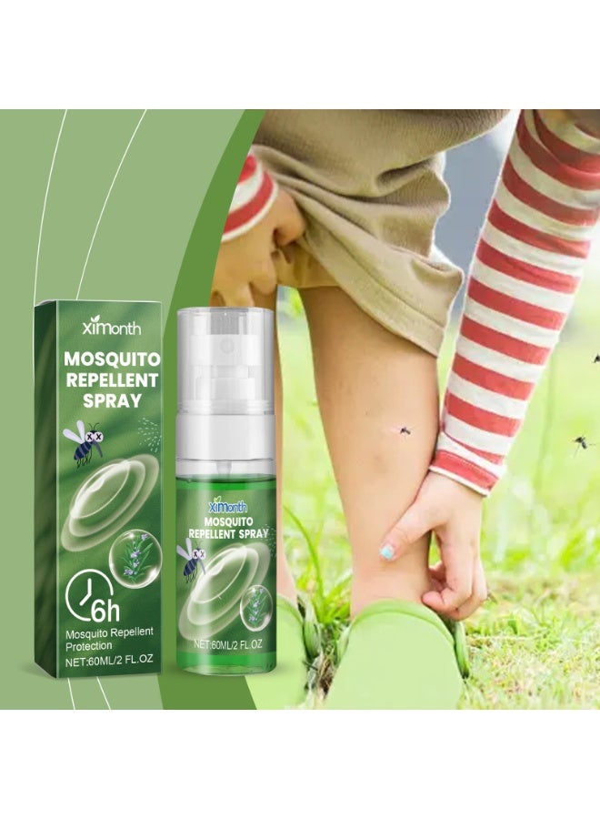 ximonth 3-Pack Ximonth Anti-Bite Mosquito Repellent Spray, Portable Mosquito Repellent for Home, Camping, Outdoor Sports, and More, 60ml*3  - Image 2