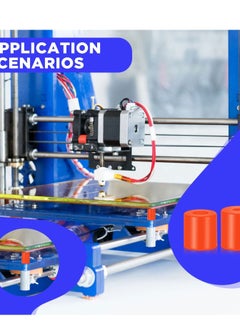 Y&D 3D Printer Heat Bed Leveling Parts,12Pcs Hot Mounts Column Stable Tool, Parts Buffer Silicone Compatible with CR-10 Ender 3 Bottom Connect (Brown, 0.7 Inches)  - Image 4