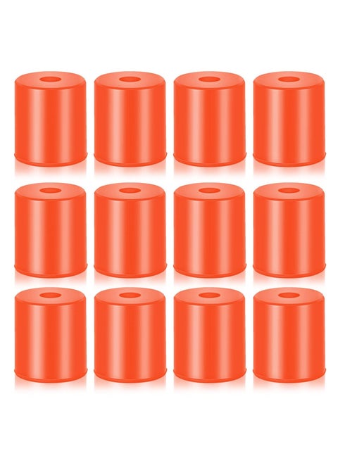 3D Printer Heat Bed Leveling Parts,12Pcs Hot Mounts Column Stable Tool, Parts Buffer Silicone Compatible with CR-10 Ender 3 Bottom Connect (Brown, 0.7 Inches)