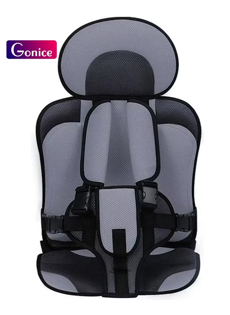 Gonice Baby Safety Seat Car Portable Child Chair Color Gray with black  - Image 1