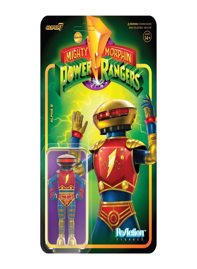Super7 Mighty Morphin Power Rangers Alpha 5-3.75" Power Rangers Action Figure Classic TV Show Collectibles and Retro Toys - Image 2