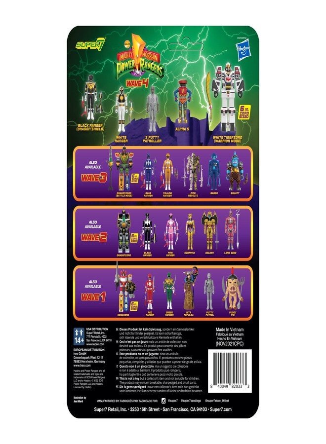 Super7 Mighty Morphin Power Rangers Alpha 5-3.75" Power Rangers Action Figure Classic TV Show Collectibles and Retro Toys - Image 5