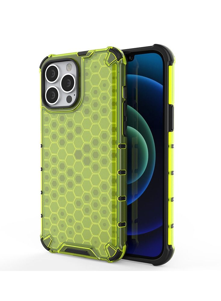 Suitable For Iphone Honeycomb Design Transparent Anti Falling Phone Shell