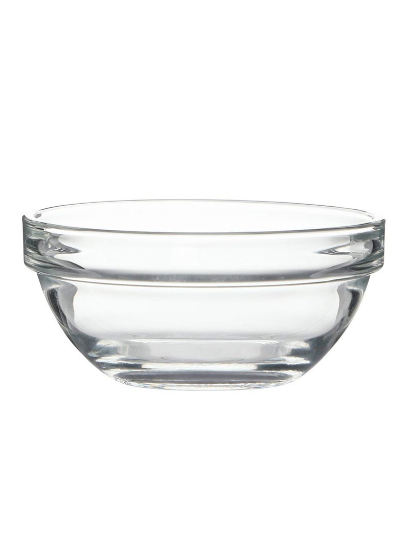 Luminarc Glass Tempered Solid Stackable Bowl (10 Cm, Transparent)- 6 Piece, 240 ML - Image 2