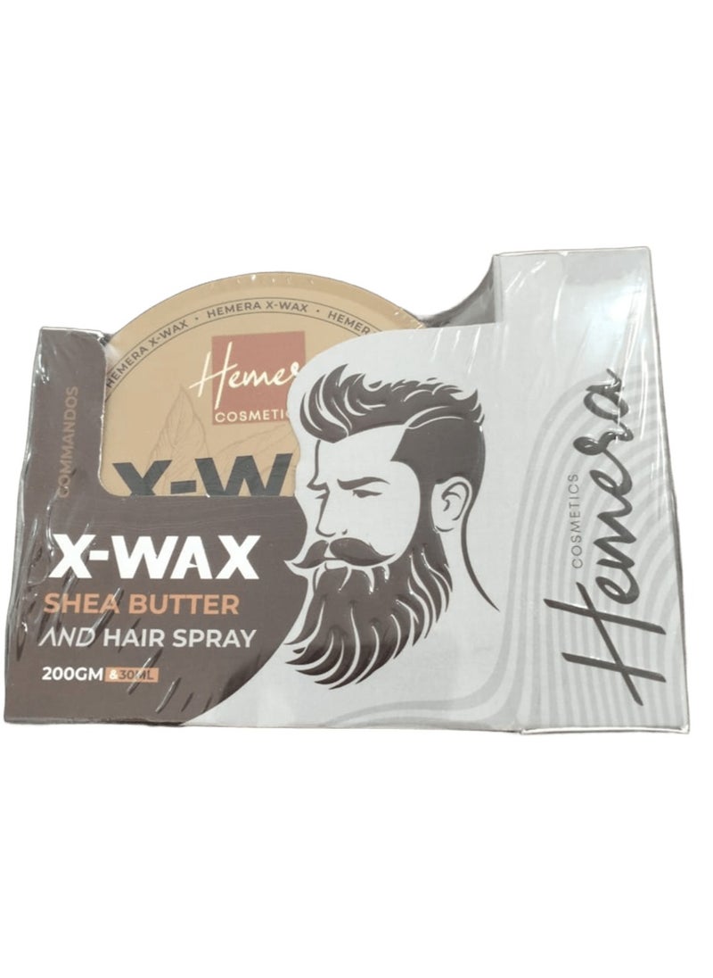 Hemera - hemera x-wax shea butter 200 g and hair spray 30 ml - Image 1
