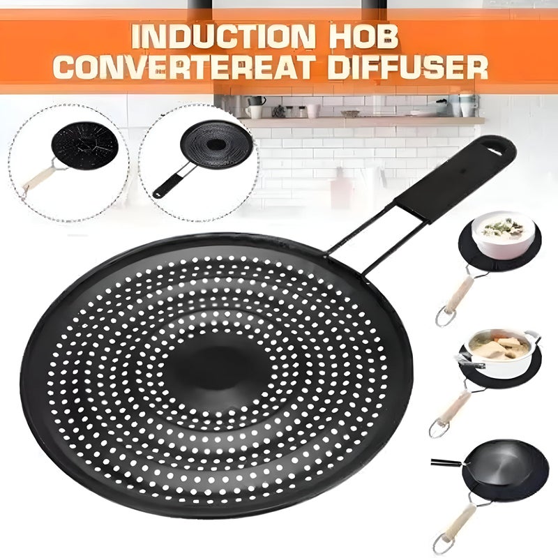 Heat Diffuser-a base for heat distribution, prevents hot points and burning them on gas and electricity stoves, ideal for thin foods, an essential kitchen tool for home cooks (2pcs round shape) - Image 4