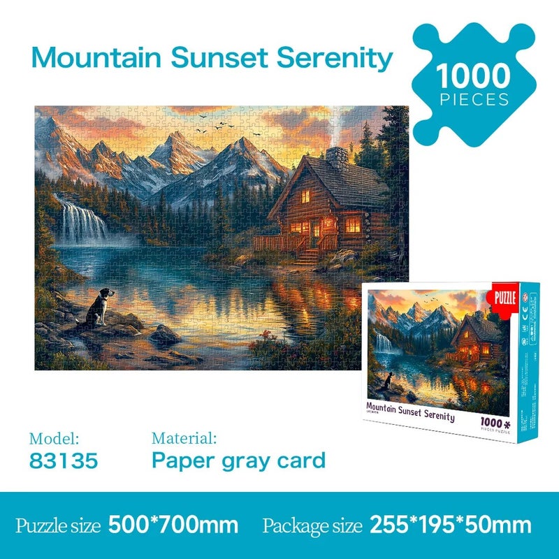 Bluejw Large  1000-Piece Adult Jigsaw Puzzle Educational Toy Made of Paper Rompecabezas Games for Adults - Image 1