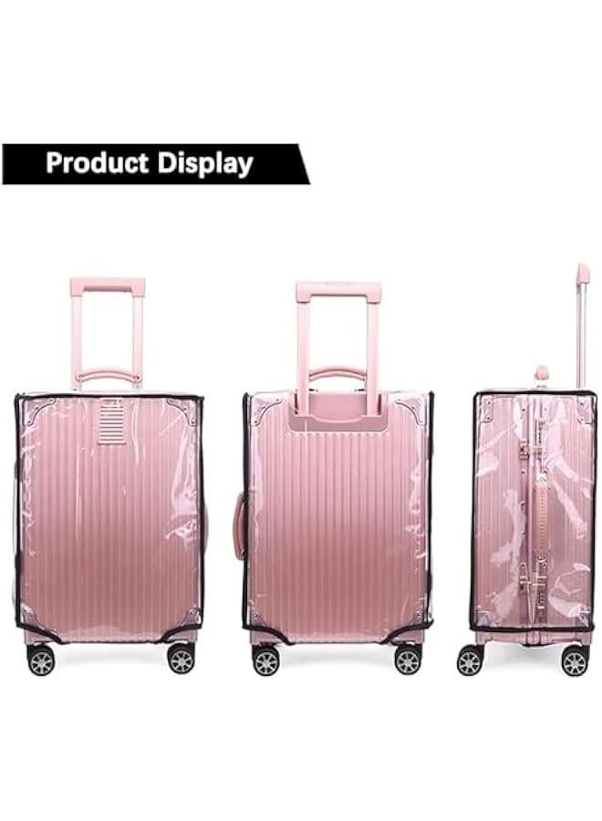 HOOKOR Luggage Protector Clear PVC Suitcase Cover Transparent Thicken Protectors Waterproof Cover for Wheeled Suitcase (26inch) - Image 3