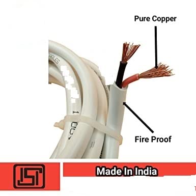 Litost أسلاك نحاسية متعددة النواة من PVC 15 مم × 2 نواة مع علامة ISI بطول 10 متر 32 قدم - Image 2