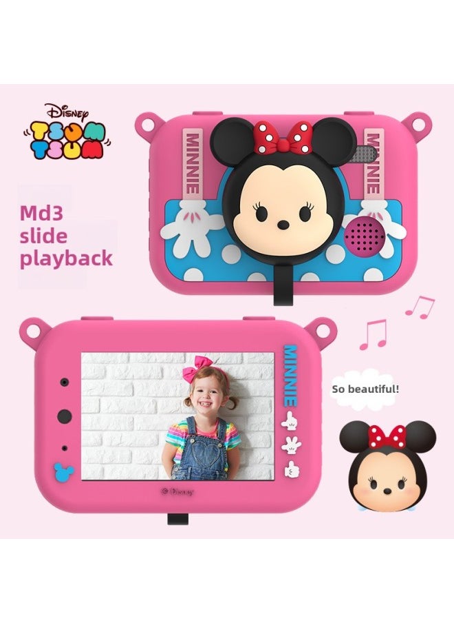 Disney Strawberry Bear Children's Digital Camera Can Take Pictures Of Baby Boys And Girls Shaking Sound Network Red HD Small SLR-Color:S9 Winnie The Pooh  - Image 3