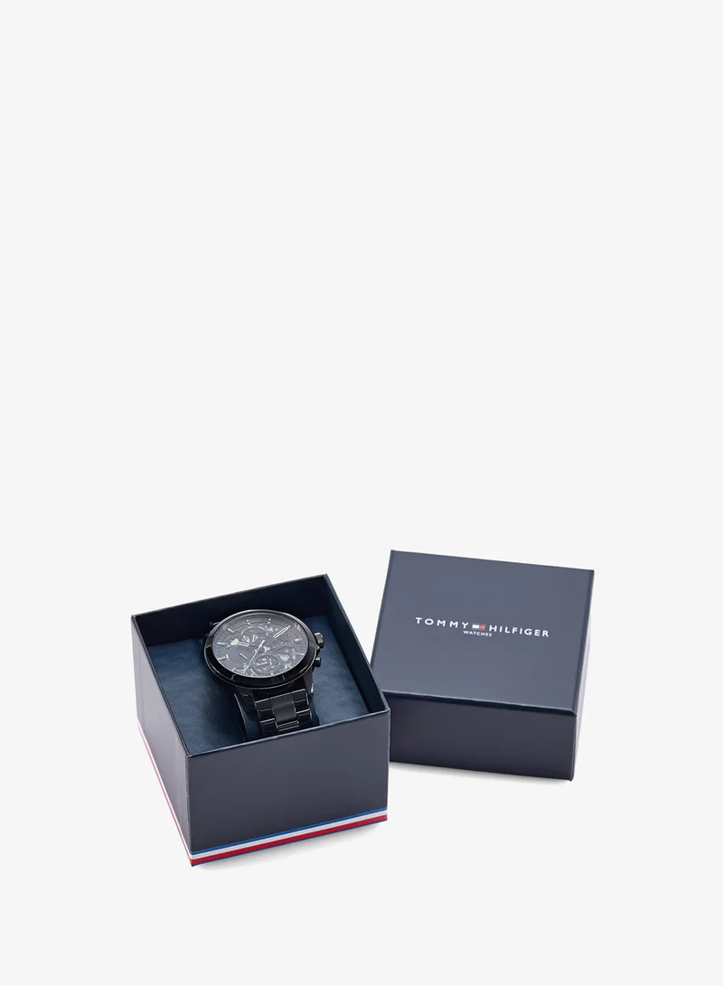 Tommy Hilfiger  Mens Analog Multifunction Quartz Watch With Black Stainless Steel Bracelet - 1710478 for Men | Best Price UAE