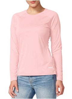 Baleaf BALEAF Women's UPF 50+ Long Sleeve Rash Guard Swim Shirts SPF Quick Dry Lightweight T-Shirt Outdoor Hiking Runing Seashell Pink Size M  - Image 1