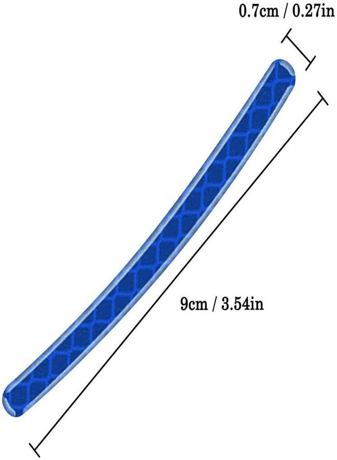 Allure Auto® (Blue) (20PCS) Night Reflective Car Bike Bicycle Safety Warning Stripe Decals Stickers Decoration Universal Compatible with AAui A3 Cabriolet - Image 4