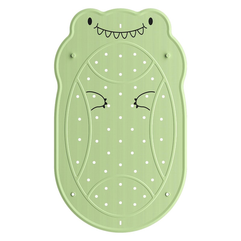 UNEEDE Dinosaur Kids Bathtub Mat Extra Thick Rubber Shower Mat for Toddlers 30x18 Bath Mat with 100 Suction Cups Machine Washable Tub Pad for Babies Childrens Bath Time Comfort - Image 2