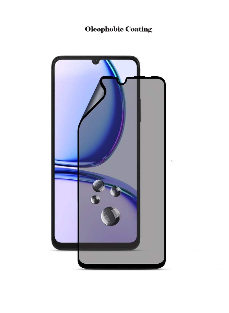 Techie واقي شاشة Techie Full Cover مضاد للانفجار مصنوع من السيراميك غير اللامع للخصوصية لهاتف Realme C53 - Image 4