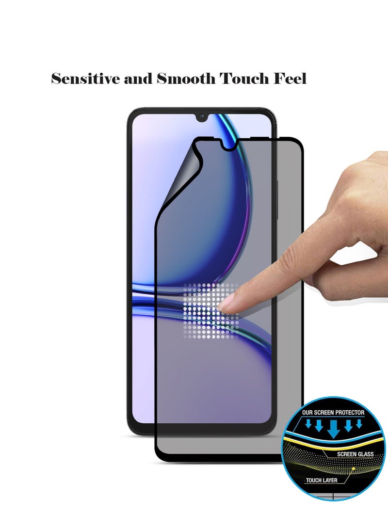 Techie واقي شاشة Techie Full Cover مضاد للانفجار مصنوع من السيراميك غير اللامع للخصوصية لهاتف Realme C53 - Image 5