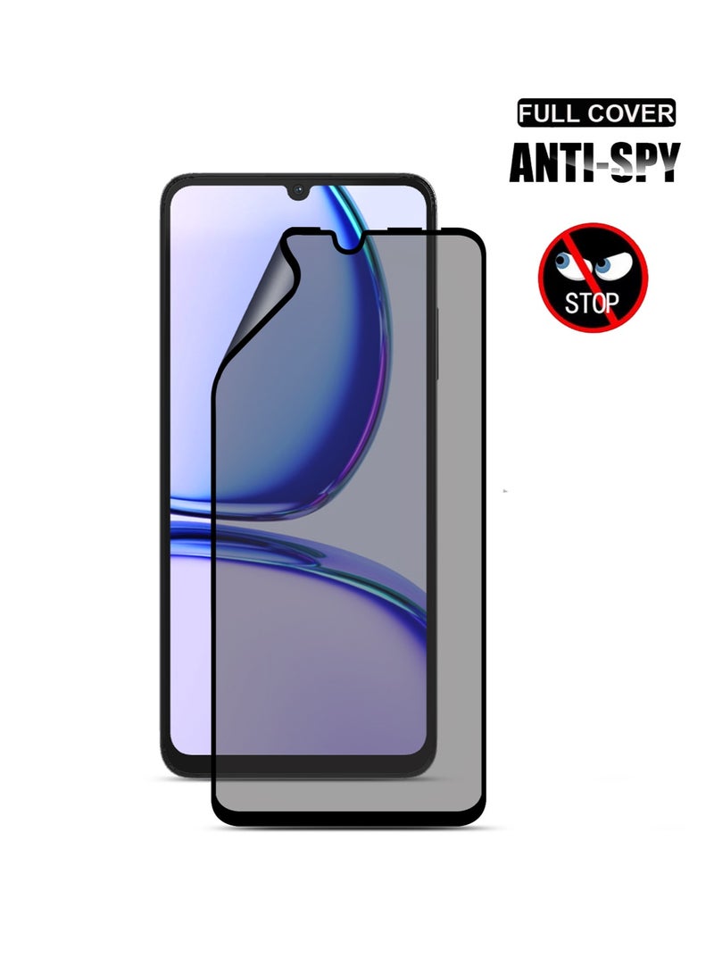 Techie واقي شاشة Techie Full Cover مضاد للانفجار مصنوع من السيراميك غير اللامع للخصوصية لهاتف Realme C53 - Image 2