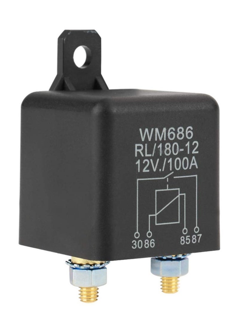 Generic 4 Pins Car Auto Start Relay Contactor 2V 100A Heavy Duty Auto Starter Relay for Car Truck Van Auto Split On/Off Switch Relay WM686/180  - Image 1