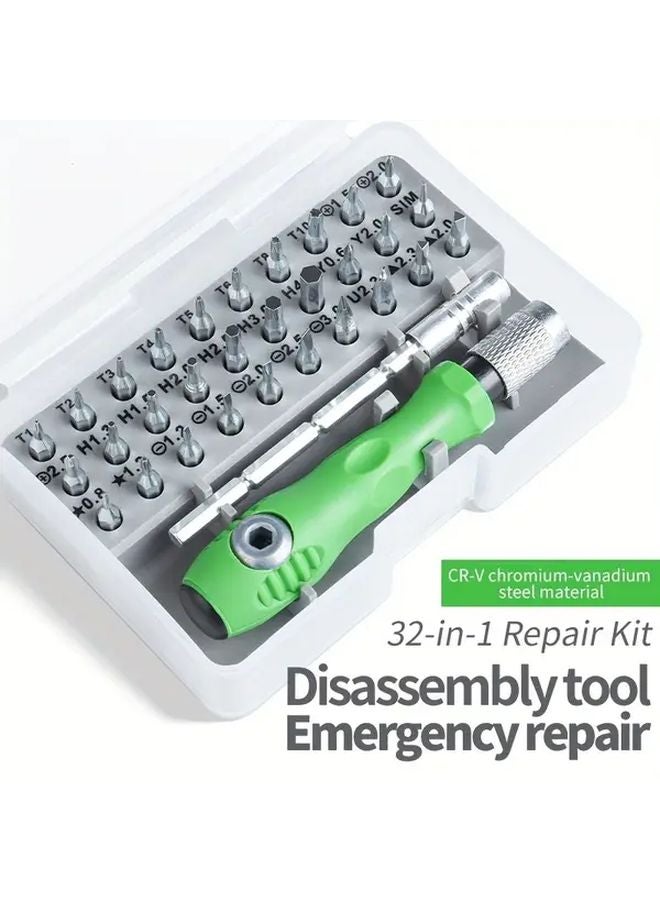 32 في 1 مجموعة مفكات متعددة الوظائف مصنوعة من فاناديوم الكروم الفولاذي بتصميم مريح غير قابل للانزلاق - Image 4