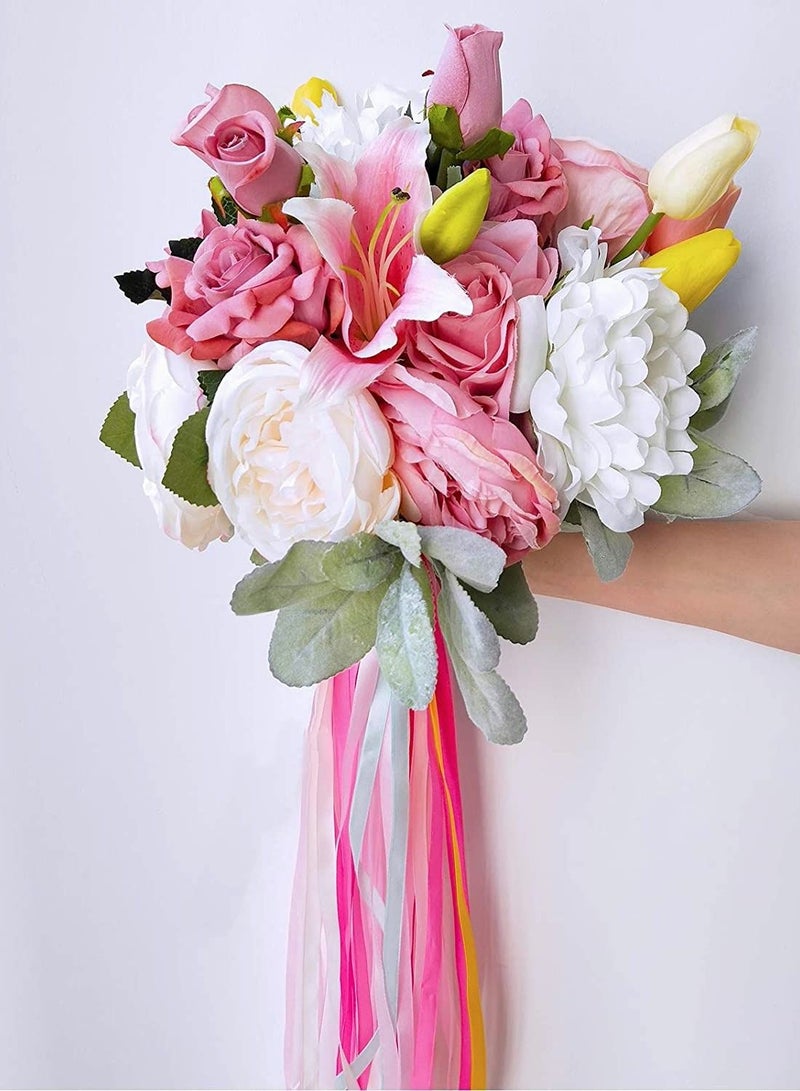 KASTWAVE Metallic Glitter Ribbons Rolls Decorative Ribbons, 36 Colors 900 Yards, 25 Yard/roll Satin Ribbon - Image 3